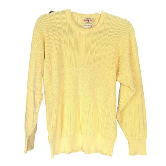Vintage Alan Paine sweater size 38 yellow - Picture 1 of 7
